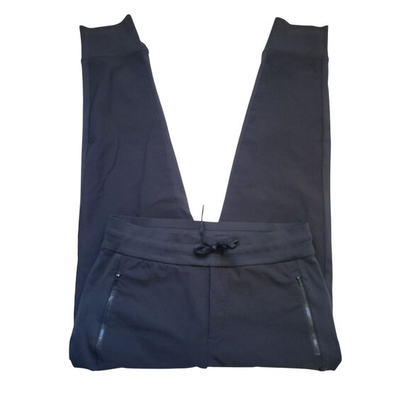NWOT ATHLETA Headlands Hybrid Trek Jogger Women’s Size 10 Black Drawstring Pant - Picture 2 of 9